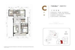 俊发·龙泉俊园4室2厅1厨2卫建面123.82㎡