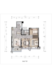 未来之光3室2厅1厨1卫建面95.00㎡