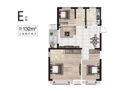 璟山湖畔3室2厅1厨2卫建面132.00㎡