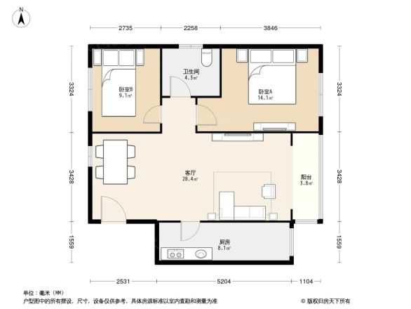 广通小区户型图