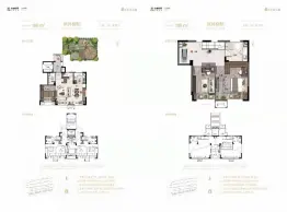 金地·中央公园3室2厅1厨2卫建面100.0㎡