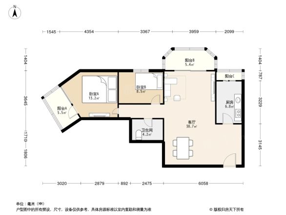 银丰大厦户型图