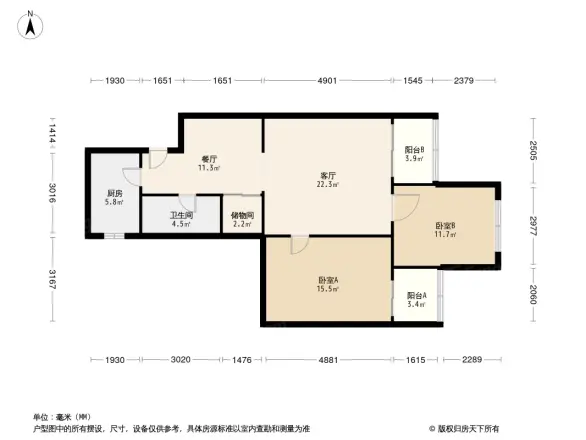 长椿苑户型图