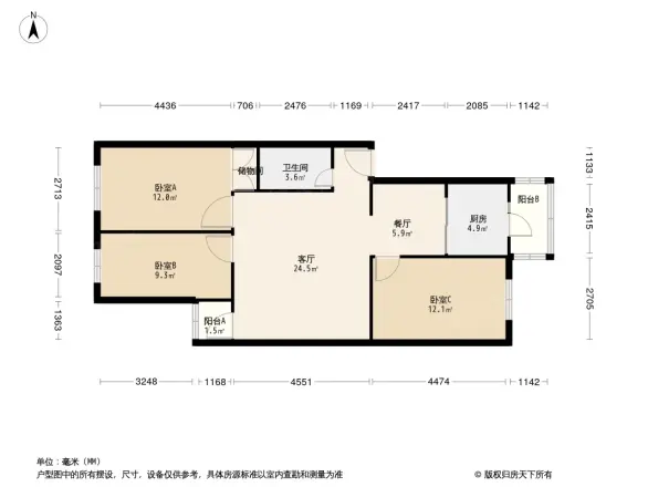 昊宏小区户型图