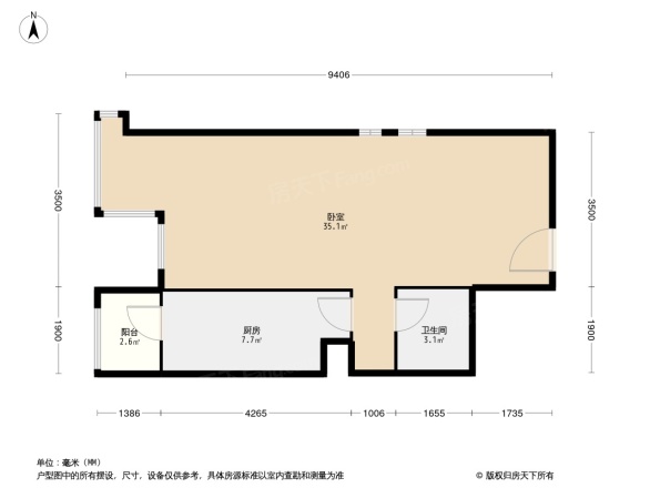 望京合生麒麟社公寓户型图