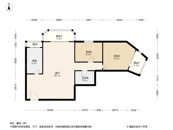 苏州街20号院户型图