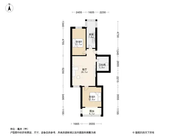 北关中学家属楼户型图