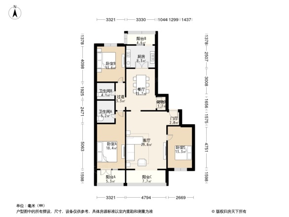 鸿运花园户型图