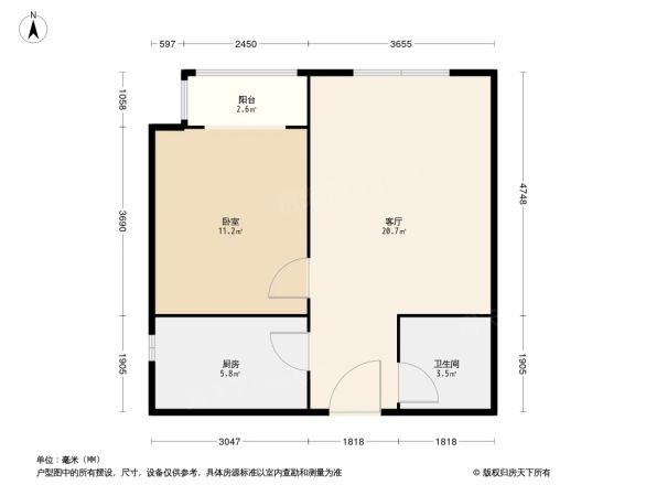 晓月苑四里户型图