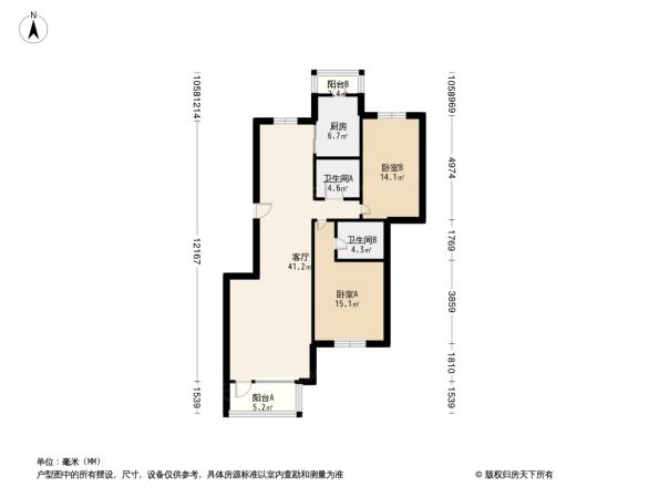 百旺家苑别墅户型图