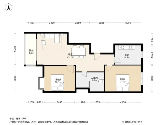 天怡福园户型图