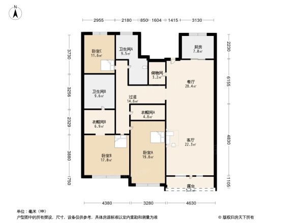 龙湖双珑原著户型图