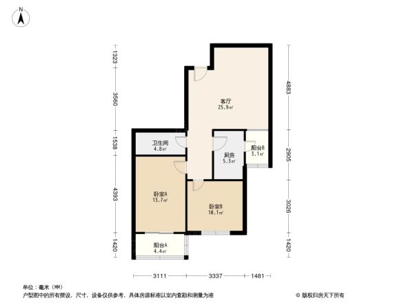北三环中路40号院户型图