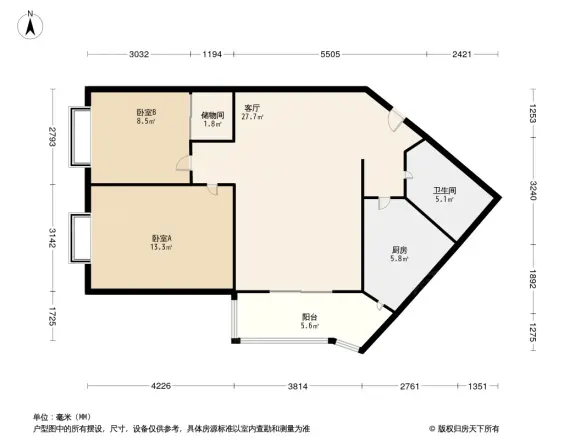 双花园南里二区户型图