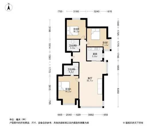 合景映月台户型图