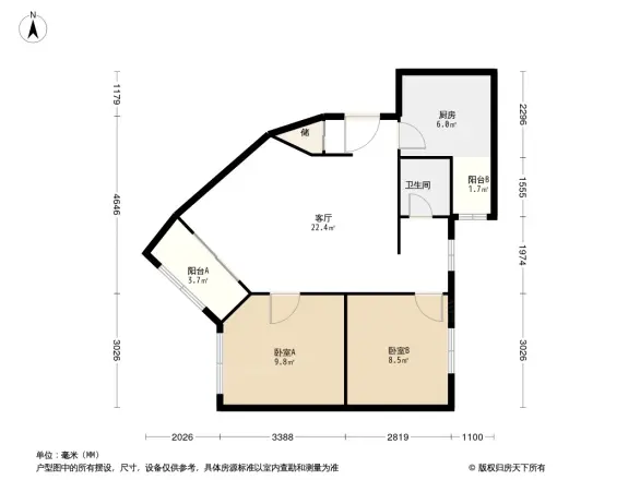 新风街1号院户型图