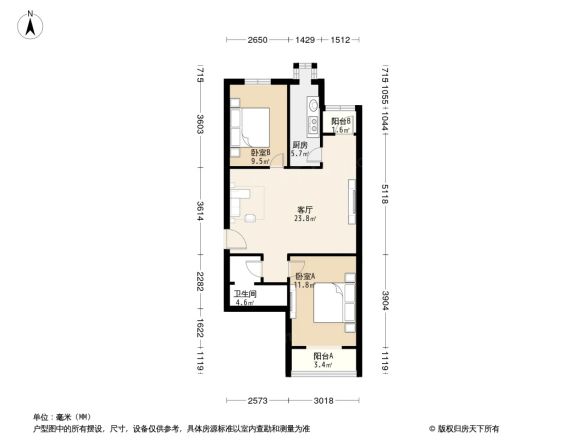 杨庄北街6号院户型图
