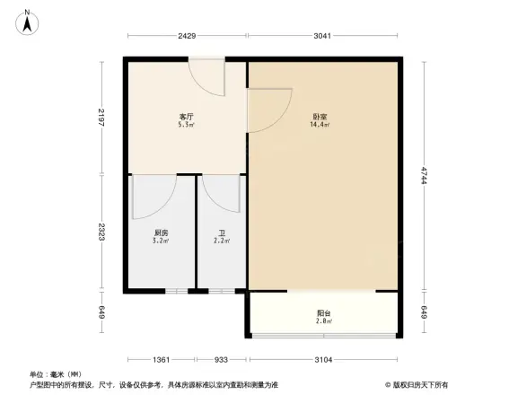 崔村二里户型图