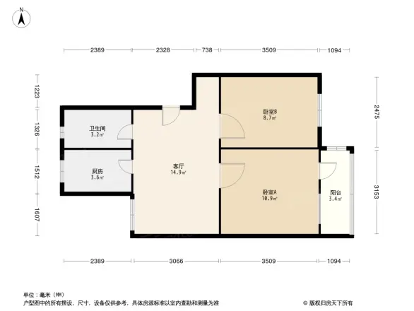 贾家花园甲1号院户型图