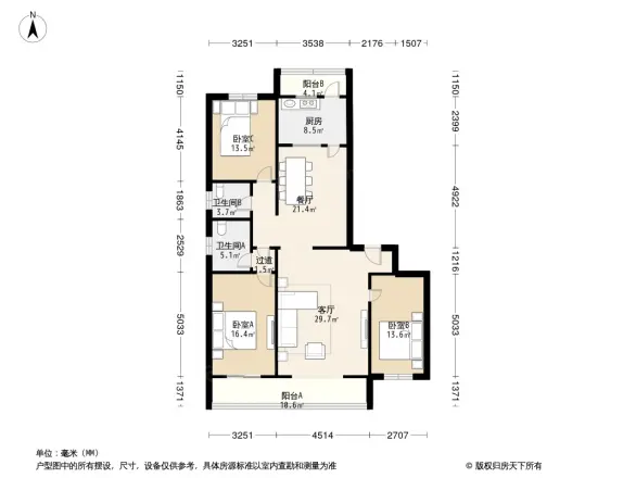 鸿运花园户型图