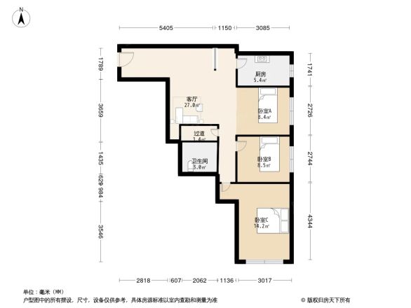理想大厦商住楼户型图