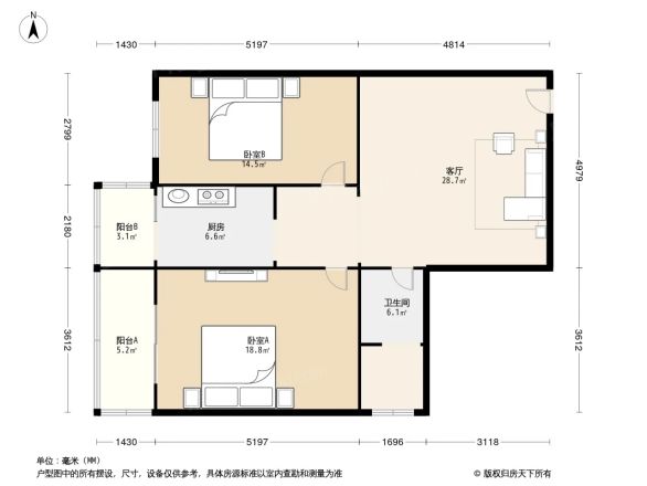 皂君庙甲16号院户型图
