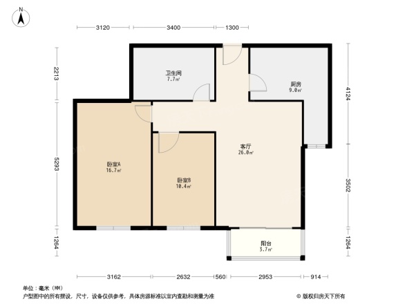 时代庐峰户型图