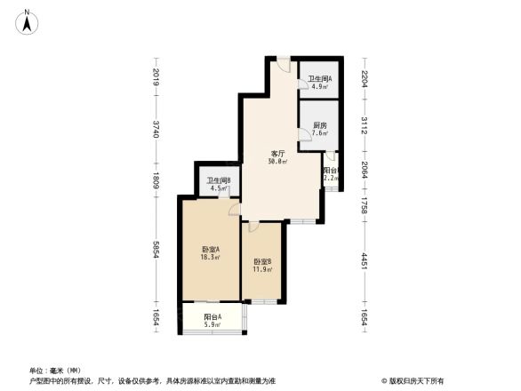 菜户营甲1号院户型图