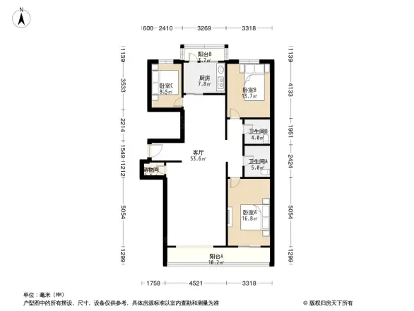 鸿运花园户型图