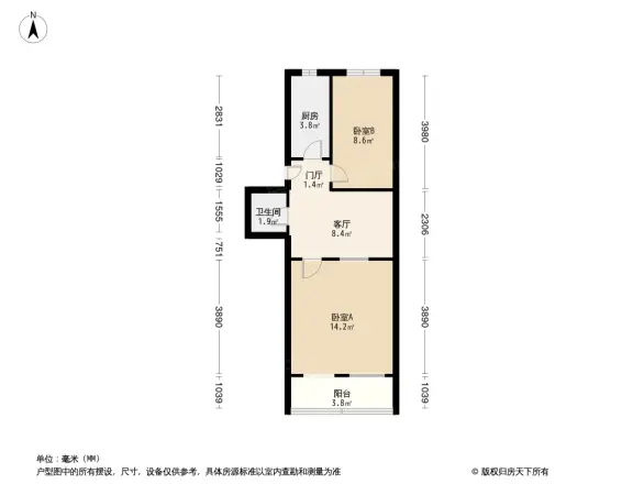 向新西里户型图