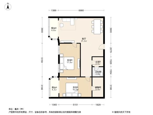 银丰大厦户型图