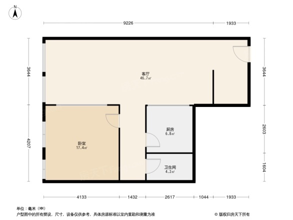 嘉业大厦二期户型图
