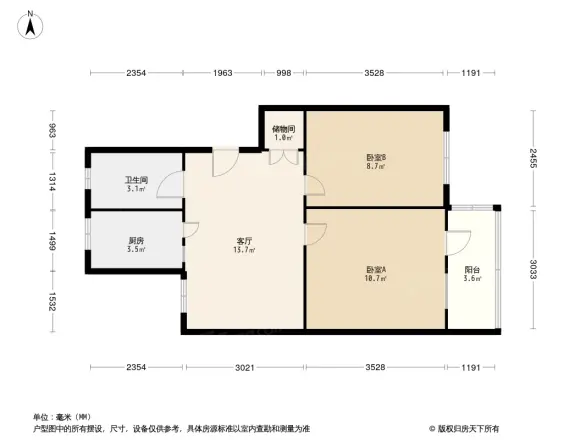 贾家花园甲1号院户型图