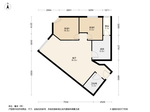 中海紫荆豪庭户型图
