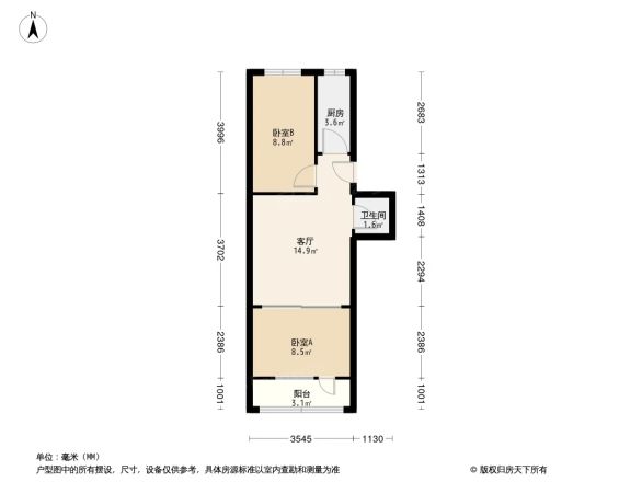 运河西大街8号院户型图