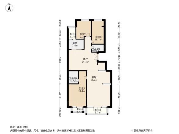 亚运新新家园别墅户型图