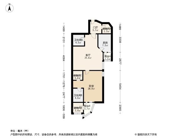 燕华苑商住楼户型图