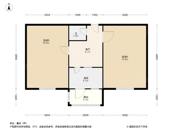 老墙根129号院户型图