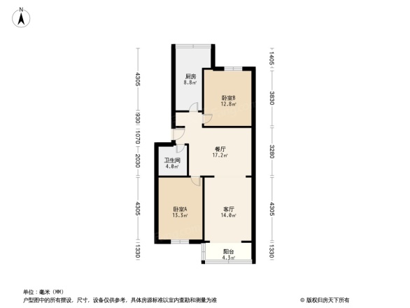 东潞苑小区户型图