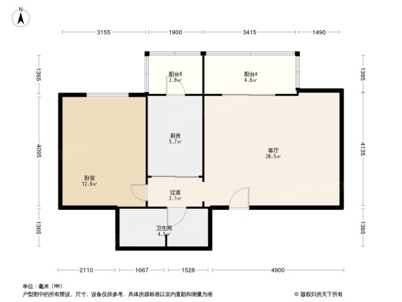 西上园小区户型图