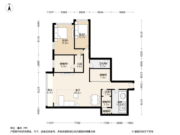 世茂宫园户型图