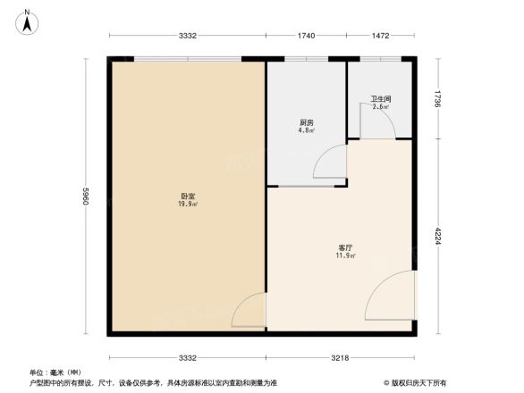 上园村甲6号院户型图