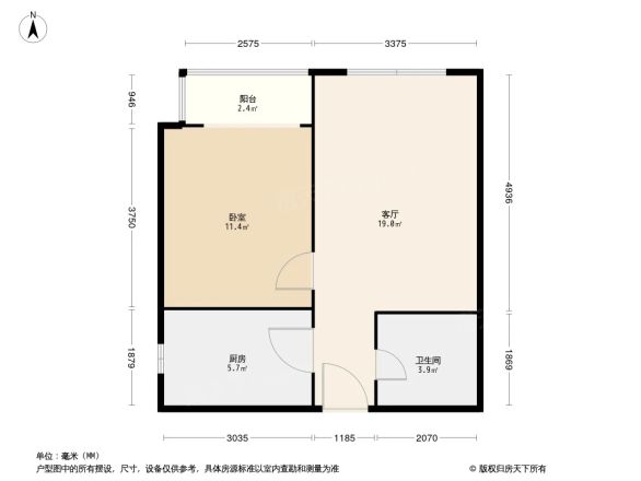 晓月苑四里户型图