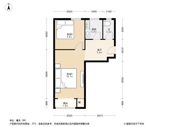 复兴路77号院户型图