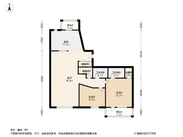 滨河花园户型图