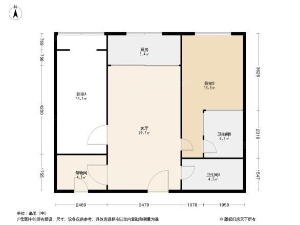 中堂紫熙台公寓户型图