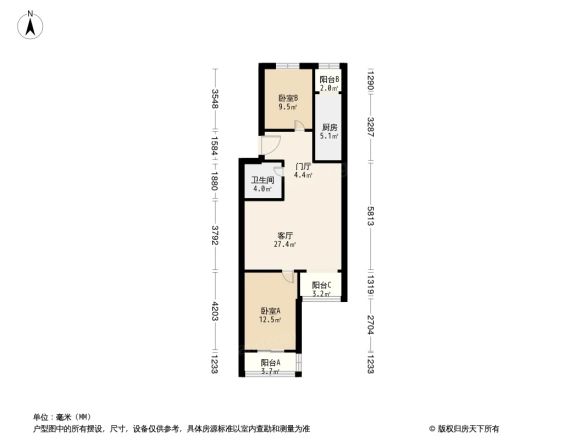杨庄北街6号院户型图