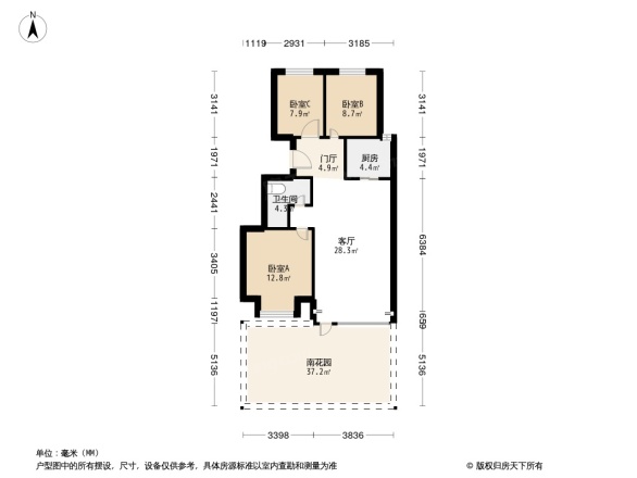 合景映月台户型图