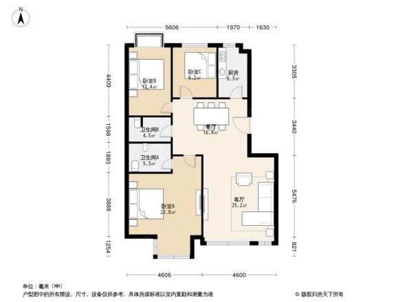 卡尔生活馆公寓户型图