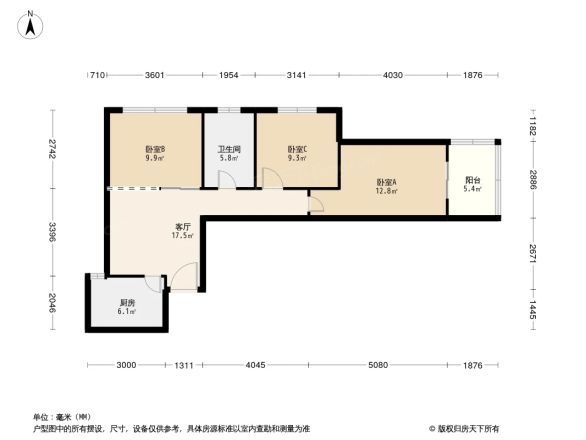 菜户营甲1号院户型图